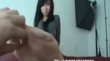 Chinese girl feet show and tickle