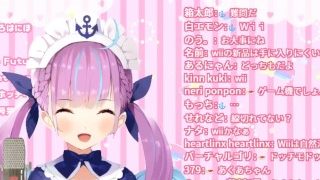 【湊あくあ】被Wii砸到的湊阿库娅 [性感阿夸在线发骚：space.bilibili.com/375504219]