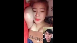 老实人小伙跟女友视频被绿