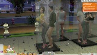 模拟市民4：10人在透明淋浴间火热做爱-第二部