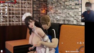 Honey Select 2:Furious sex with beautiful nurse lady in the hotel lobby