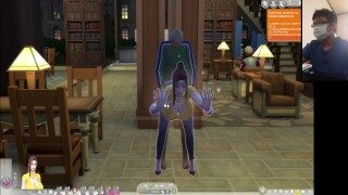 The Sims 4: Hot sex in the library with the eldest