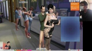 The Sims 4:10 people in the floor-to-ceiling window passionate sex (some clips special masking)