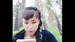 东北骚娘们勾搭路人大哥进山野战1